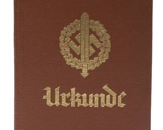 WWII German Third Reich SA Sports Badge Award Booklet, Named Photo ID, 1942, Hans-Werner Bittner of Breslau - Urkunde & Leistungsbuch SA-Sportabzeichen
