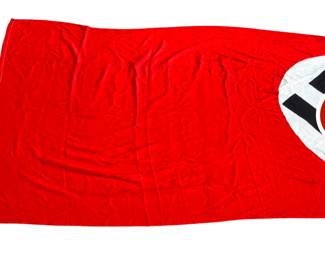 Massive Original WWII German Third Reich NSDAP Architectural Parade Banner / Hausfahne Flag, c. 1933-1945 / Original riesiges Propaganda-Banner / Hausfahne der NSDAP, Drittes Reich / WK2, ca. 1933-1945