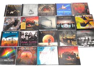 Large Collection of Pink Floyd & David Gilmour CDs, Spanning Official Studio Albums, Compilations, and Rare Live Bootlegs