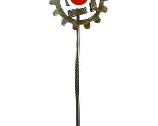 WW2 German DAF Labor Front Stickpin - Third Reich Deutsche Arbeitsfront Zivilabzeichen