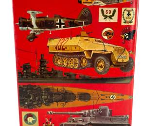Vintage 1975 HITLER'S WAR MACHINE Hardcover Book w/ DJ - WWII German Military Reference - Wehrmacht Heer Luftwaffe Kriegsmarine Tanks Planes Ships