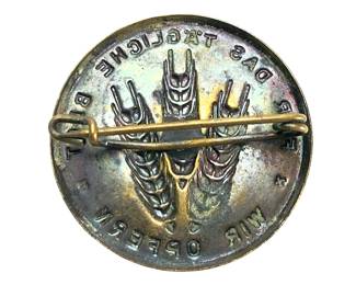 Original German WWII Era WHW Tinnie Pin - "For Daily Bread" Wheat Sheaf Badge 1930s-40s