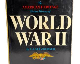 Vintage 1966 The American Heritage Picture History of World War II Book by C.L. Sulzberger