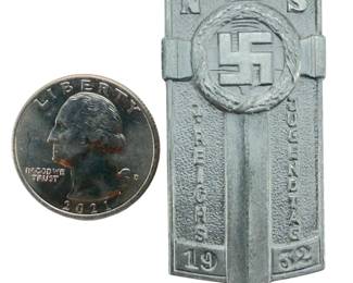 RARE 1932 German Hitler Youth Potsdam Rally Badge by Hoffstätter - Pre-Third Reich