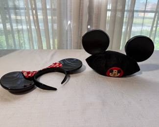Vintage Disney Mickey Ear Hat & Minnie Headhand Ears