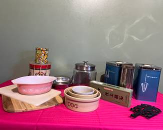 Vintage Kitchen and Storage Items