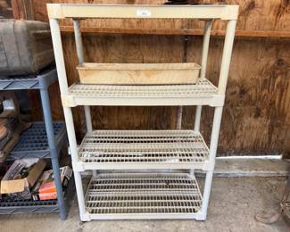 Plastic Storage Shelving Unit