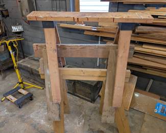 Sturdy Wooden Sawhorses