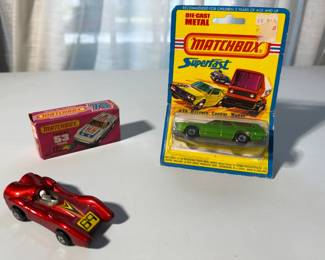 Matchbox No. 69 Turbo Fury & No. 74 Mercury Cougar Wagon