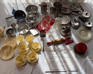 Vintage Doll Dish Collection