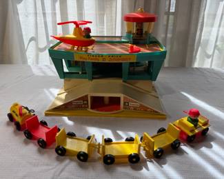 Vintage Fisher Price Airport Set