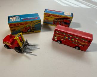 Matchbox No. 15 Fork Lift Truck & No. 17 The Londoner