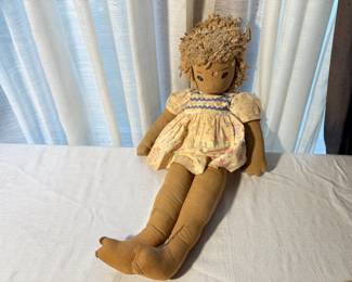 Vintage Rag Doll with Dress