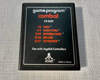 Atari Combat Game Cartridge