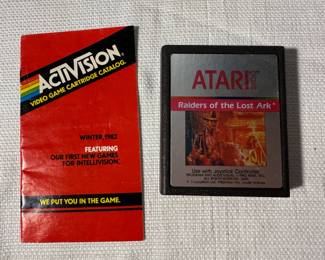 Atari 2600 Raiders of the Lost Ark Game & Activision Catalog