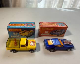 Matchbox No. 57 Wild Life Truck & No. 10 Piston Popper
