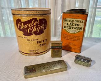 Vintage Tin Container Collection