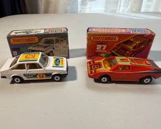 Matchbox No. 9 Ford RS2000 & No. 27 Lamborghini