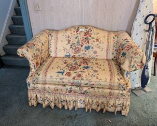Vintage Floral Upholstered Loveseat
