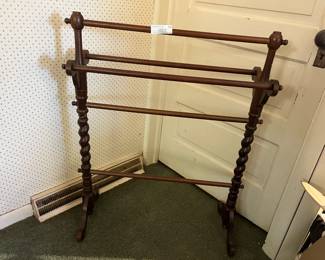 Antique Wooden Quilt Rack