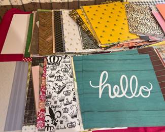 Assorted Scrapbook Paper Collection