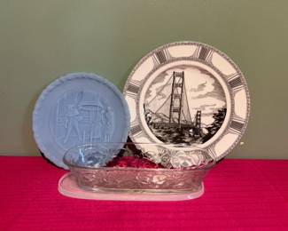 Decorative Plates and Glass Dish