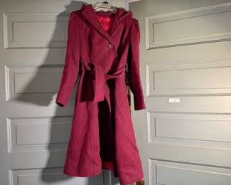 Vintage Casual Corner Red Wool Coat