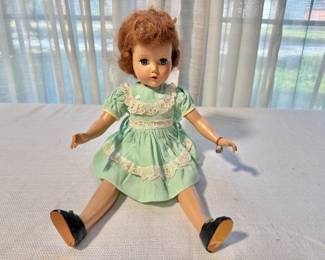 Vintage P&B Doll in Green Dress