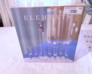 Classic Elements Etched Decanter Set