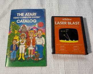 Atari Catalog & Laser Blast Game