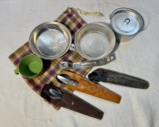 Vintage Camping Mess Kit