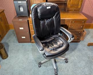 Black Leather Office Chair