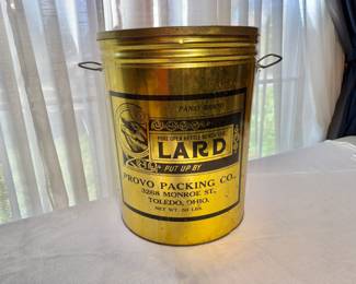 Vintage Pansy Brand Lard Tin