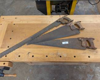 Vintage Hand Saw Trio
