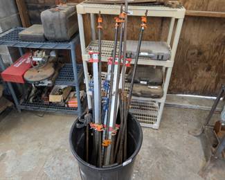 Assorted Wooden Pipe Clamps