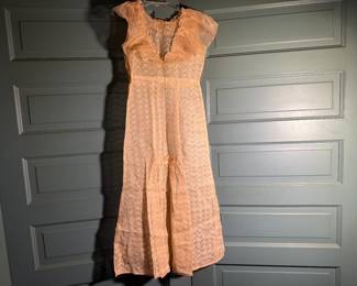 Vintage Sheer Floral Dress