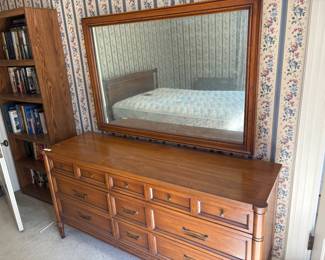 Vintage White Furniture Dresser with Mirror