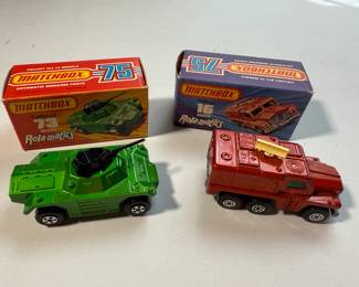 Matchbox No. 73 Weasel & No. 16 Badger Rola-matics