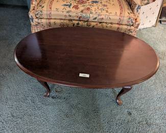Oval Wood Coffee Table