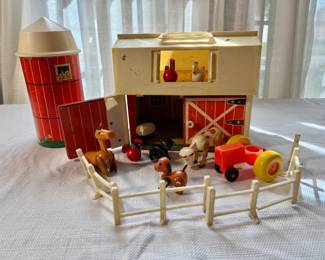 Vintage Fisher Price Barn Set