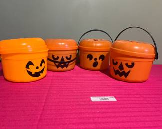 Halloween Pumpkin Buckets Set