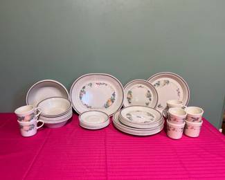 Floral Stoneware Dinner Set