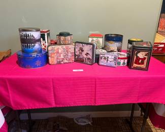 Festive Decorative Tin Collection