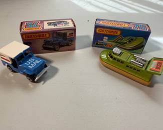 Matchbox No. 5 Mail Truck & No. 2 Rescue Hovercraft