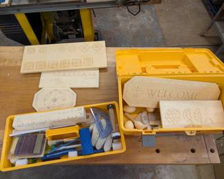 Woodcarving Tool Set with Panels