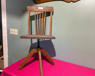 Vintage Adjustable Wooden Chair