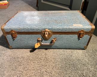 Vintage Blue Luggage Case