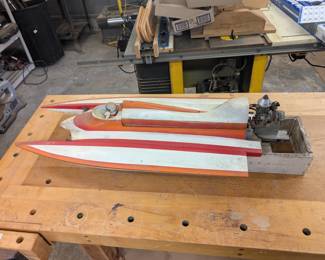 Vintage Model Speedboat