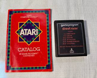 Atari Street Racer Game Cartridge & Catalog