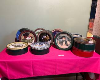 Assorted Christmas Tin Collection